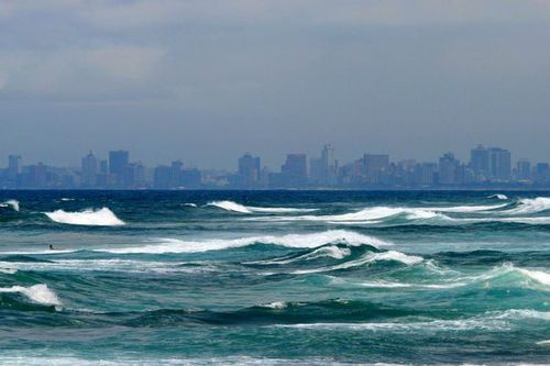 Photo: Sea and Durban Skyline 