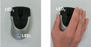 Photo: Wireless mouse without external on/off switches