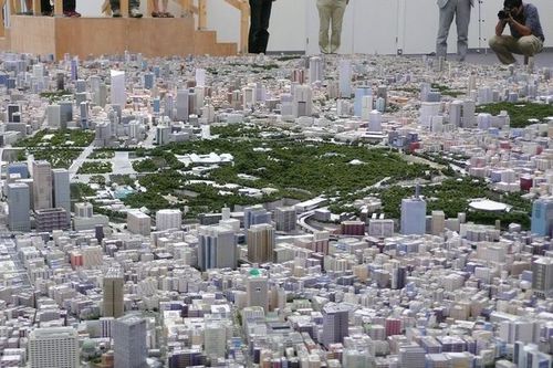 写真：「東京 1/1000」の模型