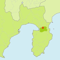 図：静岡県伊豆の国市と発電所の位置