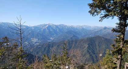 写真：焼山寺山山頂からの眺め